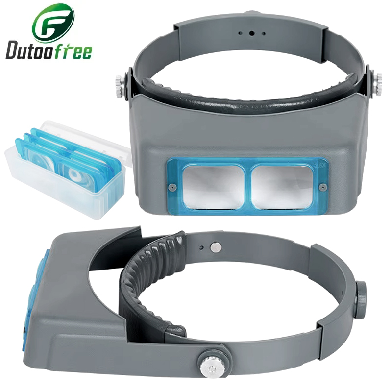 Electronics Repair Glasses - Lupa Profissional de Cabeça 1.5X2X2.5X3.5X com