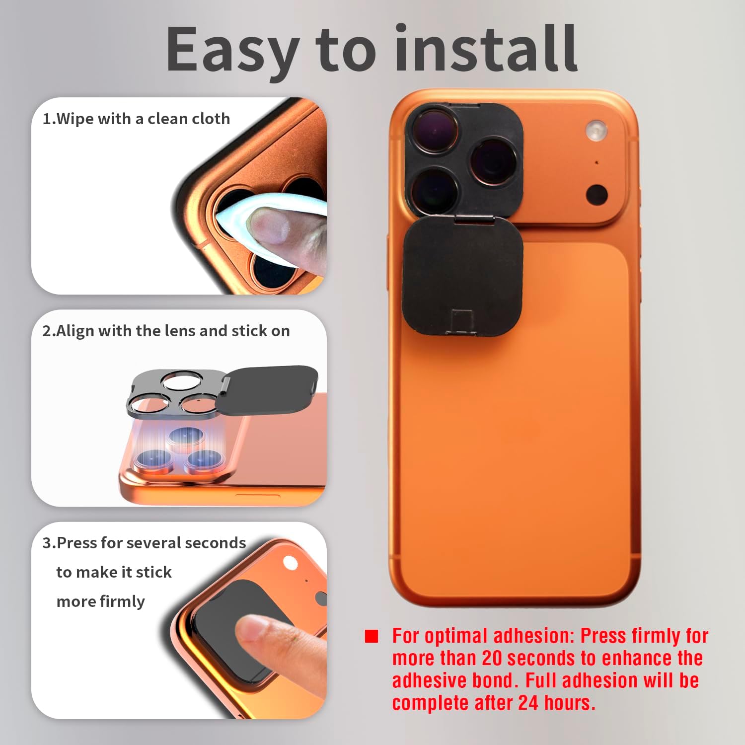 Capa Protetora de Lente de Câm - Back Cover Adhesive avaliação e preço