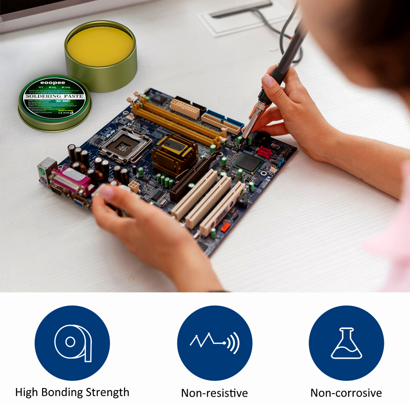 Fluxo de pasta de solda 100g/5 - Soldering Flux Liquid avaliação e preço